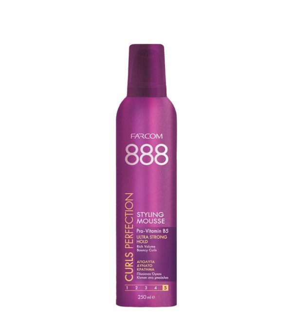 888 curls perfection Farcom 888 Styling Mousse Curls Perfection 250ml