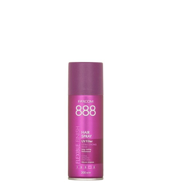 888 flexible finish 200ml Farcom 888 Flexible Finish Hairspray 200ml