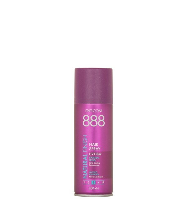 Farcom 888 Natural Finish Hairspray 200ml