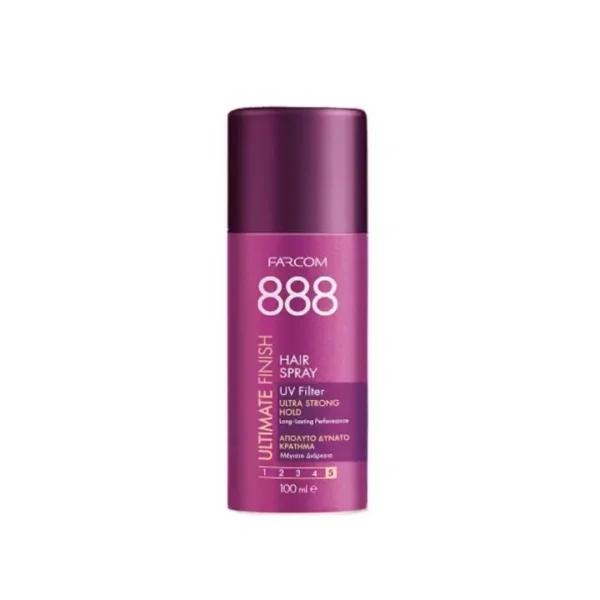 888 ultimate finish 100ml Farcom 888 Ultimate Finish Hairspray 100ml