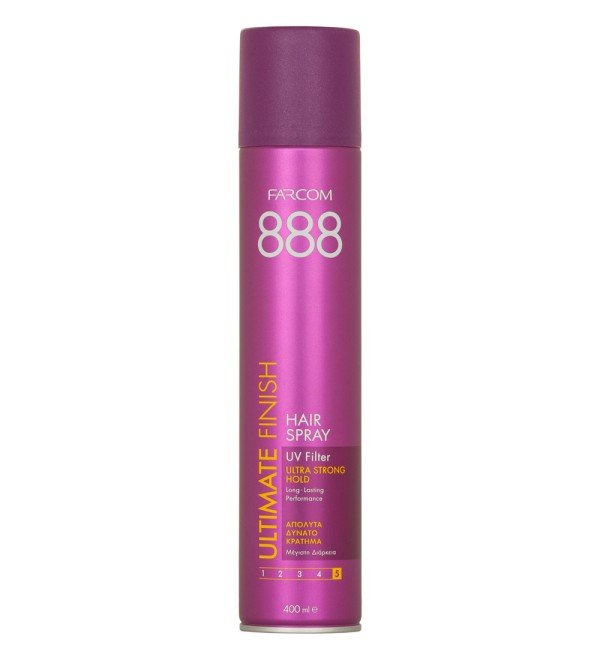 Farcom 888 Ultimate Finish Hairspray 400ml