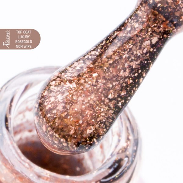 Alezori Top Coat Non Wipe Luxury Rose Gold