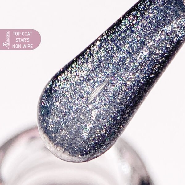 Alezori Top Coat Non Wipe Stars